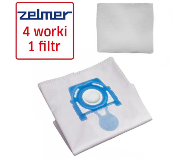 ZELMER Worki do odkurzacza SAFBAG 4+1  A494020.00 - 174059 - zdjęcie